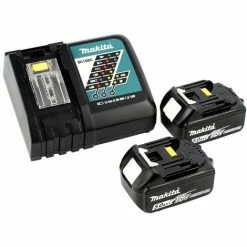 Coupon 🥰 Makita DRT 50 RTJ X2 18 V Li-Ion Affleureuse Plaque De Plâtre Sans Fil Brushless Avec Boîtier Makpac + 2x Batteries BL 1850 5,0 Ah + Chargeur DC18RC + Module De Fraisage 💯 -The Défonceuse, lamelleuse et affleureuse look. 11283010 5