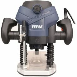 De gros 😉 FERM PRM1015 Défonceuse 1300W - Incl. 6 Fraises, Éclairage LED Et Set D'accessoires ⌛