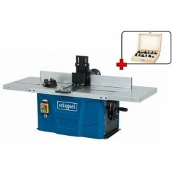 Vente flash 👍 DÉFONCEUSE SUR TABLE TOUPIE À BOIS SCHEPPACH HF50 + FRAISES 8 Ø MM 🔥