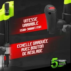 Promo 😉 Défonceuse 1050W - Constructor ✨ -The Défonceuse, lamelleuse et affleureuse look. 21940351 3