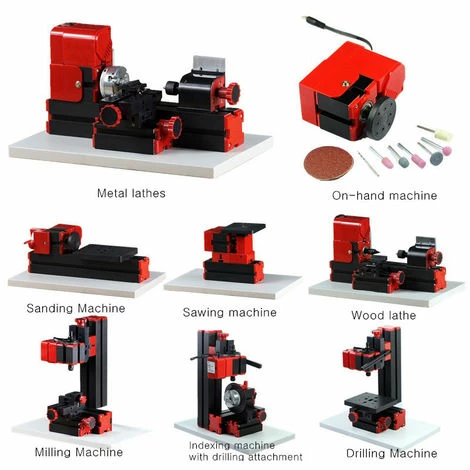 De gros ⭐ ZEBRAA Kit De Machine-outil De Tour 8 En 1 Meuleuse De Scie Sauteuse En Plastique Métal Bois Tour De Forage Pon?age Tournant Fraiseuse Scie ❤️ 6 De gros ⭐ ZEBRAA Kit De Machine-outil De Tour 8 En 1 Meuleuse De Scie Sauteuse En Plastique Métal Bois Tour De Forage Pon?age Tournant Fraiseuse Scie ❤️ – Image 4
