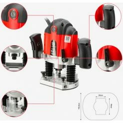 Vente flash 😀 OXEO Défonceuse électrique 1200w 😍 -The Défonceuse, lamelleuse et affleureuse look. 27200560 3