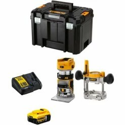 Bon marché 🎉 Affleureuse DeWALT DCW604P1T (1 X 5,0 Ah DCB115 TSTAK VI) 🧨