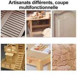 Offres 😉 BLACKPINE - Affleureuse Défonceuse Électrique à Bois 220V 800W Trimmer Router, 30000r/min, Φ 6.35mm 👍 9 Offres 😉 BLACKPINE - Affleureuse Défonceuse Électrique à Bois 220V 800W Trimmer Router, 30000r/min, Φ 6.35mm 👍 -The Défonceuse, lamelleuse et affleureuse look. 32703008 4