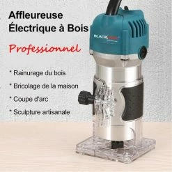 Offres 😉 BLACKPINE - Affleureuse Défonceuse Électrique à Bois 220V 800W Trimmer Router, 30000r/min, Φ 6.35mm 👍 10 Offres 😉 BLACKPINE - Affleureuse Défonceuse Électrique à Bois 220V 800W Trimmer Router, 30000r/min, Φ 6.35mm 👍 -The Défonceuse, lamelleuse et affleureuse look. 32703008 5