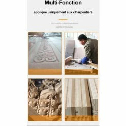 Vente flash 👏 BLACKPINE - Affleureuse Défonceuse Multifonctions Kit 1580W 10000RPM, 6 Vitesses Variables, Pince De Serrage: 6mm, 8mm, 12mm, Livré Avec 10 Accessoires ⌛ -The Défonceuse, lamelleuse et affleureuse look. 37103775 4