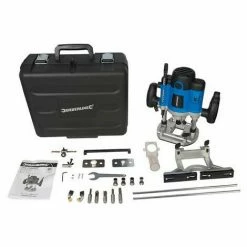 Meilleure vente 👏 SILVERLINE DEFONCEUSE PLONGEANTE 1/2- 2 050 W 👍 -The Défonceuse, lamelleuse et affleureuse look. 40288537 3