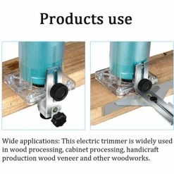 De gros ⌛ ASUPERMALL 220V 450W Routeur A Bois Electrique Outil De Defonceuse A Bois Moteur A Brosse Pour Le Travail Du Bois Machine A Fraiser Graver Et Decouper Le Bois 🛒 -The Défonceuse, lamelleuse et affleureuse look. 44073644 5