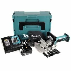 Top 10 ⌛ Makita DPJ 180 RTJ Fraiseuse à Rainurer Sans Fil, 18 V Li-Ion + 2x Batteries 5,0 Ah + Chargeur + Makpac 🔔 -The Défonceuse, lamelleuse et affleureuse look. 51275821 3