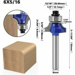 Promo 🎉 TINOR Coupeur De Fraisage De Surface 1pcs 6mm Shank Routeur BITS MILLS MILLS DEBUT TAILLAGE DE LA TAILLAGE DE PERGE CIRCULAIRE AN TOOL MILLS OUTILS DE TRAVAIL DE BOIS (Cutting Edge Length : 2) 🔔 -The Défonceuse, lamelleuse et affleureuse look. 54497493 2