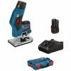 Budget ✨ BOSCH Affleureuse Sans Fil Ø6/8mm 12V 3.0Ah GKF12V-8 - 06016B0000 💯