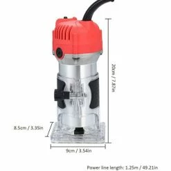 Promo ❤️ LANGRAY Affleureuse Défonceuse A Bois Électrique 220V 800W,30000r/min 👏 -The Défonceuse, lamelleuse et affleureuse look. 55413435 3