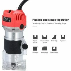 Promo ❤️ LANGRAY Affleureuse Défonceuse A Bois Électrique 220V 800W,30000r/min 👏 -The Défonceuse, lamelleuse et affleureuse look. 55413435 5