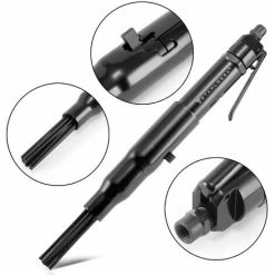 Meilleure vente 🔥 STAHLWERK DNE-500 ST Dérouilleur Pneumatique à Aiguilles Modèle Droit Avec 5.000 Coups Par Minute Précharge à 3 Niveaux ⭐