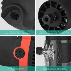 Meilleur prix 🎁 GRID COOL Affleureuse Défonceuse Diamètre 6,35 Mm 30000 TR/Min Défonceuse Affleureuse électrique Avec 15 Jeux De Fraises 🔥 -The Défonceuse, lamelleuse et affleureuse look. 58347456 3