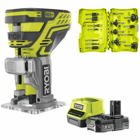 Bon marché ❤️ Pack RYOBI Affleureuse à Bois RYOBI 18V OnePlus - R18TR-0 - Coffret 15 Fraises Panachées - 6mm - 1 Batterie 2.0 Ah - 1 Chargeur Rapide 🔥 3 Bon marché ❤️ Pack RYOBI Affleureuse à Bois RYOBI 18V OnePlus - R18TR-0 - Coffret 15 Fraises Panachées - 6mm - 1 Batterie 2.0 Ah - 1 Chargeur Rapide 🔥