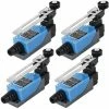 Remise 🔔 CHANCEY 4 Pièces ME-8108 Interrupteur De Fin De Course Momentané Bras De Levier à Rouleau Réglable NC-NO CNC Fraiseuse Routeur Laser Plasma Compatible Avec Ar-duino，SEMAket ✨