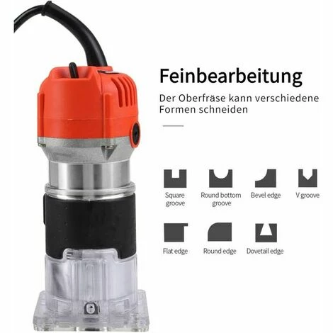 Meilleure affaire 🔔 IRISFR Fraise Affleureuse à Bois Défonceuse électrique 220V 30000r/min Fraiseuse De Bords Multifonctions Avec Base Transparent Pour Le Travail Du Bois,Lilaris 🥰 6 Meilleure affaire 🔔 IRISFR Fraise Affleureuse à Bois Défonceuse électrique 220V 30000r/min Fraiseuse De Bords Multifonctions Avec Base Transparent Pour Le Travail Du Bois,Lilaris 🥰 – Image 4