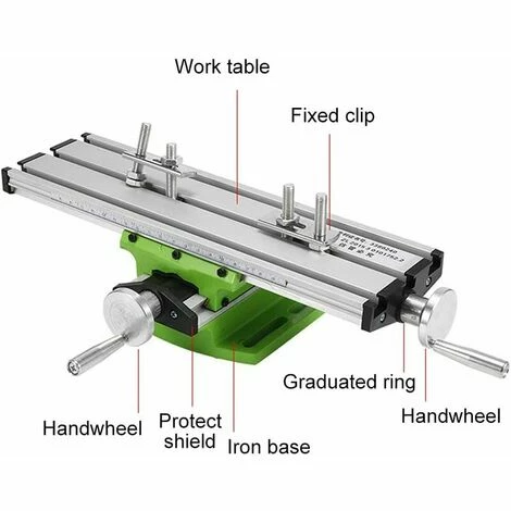 Meilleure vente 🎉 IRISFR Mini Fraiseuse,Multifonctionnelle Table De Per?age Transversale Ajustable,Mini Fraiseuse Table,Table De Glissière De Forage Composée De Fraiseuse Pour Perceuse D'établi De Bricolage,310x90 Mm,Lilaris ❤️ 4 Meilleure vente 🎉 IRISFR Mini Fraiseuse,Multifonctionnelle Table De Per?age Transversale Ajustable,Mini Fraiseuse Table,Table De Glissière De Forage Composée De Fraiseuse Pour Perceuse D'établi De Bricolage,310x90 Mm,Lilaris ❤️ – Image 2