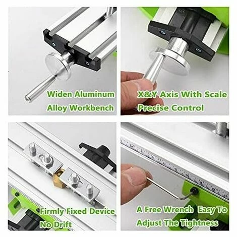 Meilleure vente 🎉 IRISFR Mini Fraiseuse,Multifonctionnelle Table De Per?age Transversale Ajustable,Mini Fraiseuse Table,Table De Glissière De Forage Composée De Fraiseuse Pour Perceuse D'établi De Bricolage,310x90 Mm,Lilaris ❤️ 6 Meilleure vente 🎉 IRISFR Mini Fraiseuse,Multifonctionnelle Table De Per?age Transversale Ajustable,Mini Fraiseuse Table,Table De Glissière De Forage Composée De Fraiseuse Pour Perceuse D'établi De Bricolage,310x90 Mm,Lilaris ❤️ – Image 4