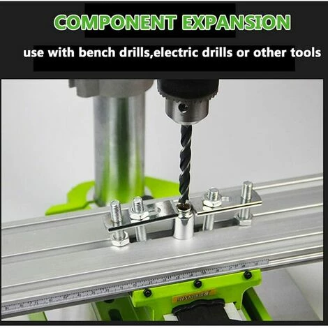 Meilleure vente 🎉 IRISFR Mini Fraiseuse,Multifonctionnelle Table De Per?age Transversale Ajustable,Mini Fraiseuse Table,Table De Glissière De Forage Composée De Fraiseuse Pour Perceuse D'établi De Bricolage,310x90 Mm,Lilaris ❤️ 7 Meilleure vente 🎉 IRISFR Mini Fraiseuse,Multifonctionnelle Table De Per?age Transversale Ajustable,Mini Fraiseuse Table,Table De Glissière De Forage Composée De Fraiseuse Pour Perceuse D'établi De Bricolage,310x90 Mm,Lilaris ❤️ – Image 5