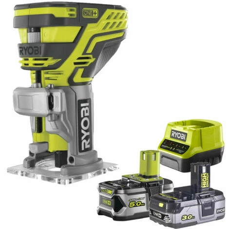 Acheter 🎉 Pack RYOBI Affleureuse à Bois 18V OnePlus R18TR-0 - 1 Batterie 3.0Ah High Energy - 1 Batterie 5.0Ah - Chargeur Rapide ⌛ 3 Acheter 🎉 Pack RYOBI Affleureuse à Bois 18V OnePlus R18TR-0 - 1 Batterie 3.0Ah High Energy - 1 Batterie 5.0Ah - Chargeur Rapide ⌛