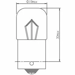 Nouveau ⌛ JBM 53007 X 10Uds LAMPE OBN R5W 12W 5V ✔️