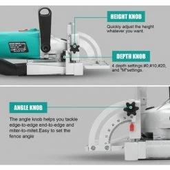 Meilleure affaire 🎁 Fraiseuse à Lamelles STBJ1002 900W, Réglage D'angle D'inclinaison 90°,Sac à Poussière Et Clé STANEW 🛒 -The Défonceuse, lamelleuse et affleureuse look. 63862142 4