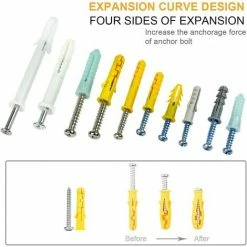 Meilleure affaire 😀 MEZHENG Kit De Vis Et Chevilles 200 Pièces | Grand Assortiment De Vis Chevilles Pour Montage, Réparation, Construction, Forage" ✨ 10 Meilleure affaire 😀 MEZHENG Kit De Vis Et Chevilles 200 Pièces | Grand Assortiment De Vis Chevilles Pour Montage, Réparation, Construction, Forage" ✨ -The Défonceuse, lamelleuse et affleureuse look. 64159479 4