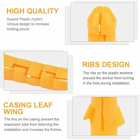 Meilleure affaire 😀 MEZHENG Kit De Vis Et Chevilles 200 Pièces | Grand Assortiment De Vis Chevilles Pour Montage, Réparation, Construction, Forage" ✨ 7 Meilleure affaire 😀 MEZHENG Kit De Vis Et Chevilles 200 Pièces | Grand Assortiment De Vis Chevilles Pour Montage, Réparation, Construction, Forage" ✨ – Image 5