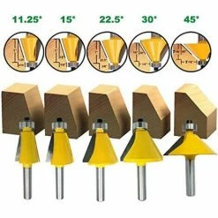 Budget ⌛ MEZHENG 5Pcs / Set 8Mm Chanfrein Chanfrein Routeur Peu 11,25 15 22,5 30 45 Degré De Fraise Pour Bois Outils à Bois 🥰 9 Budget ⌛ MEZHENG 5Pcs / Set 8Mm Chanfrein Chanfrein Routeur Peu 11,25 15 22,5 30 45 Degré De Fraise Pour Bois Outils à Bois 🥰 -The Défonceuse, lamelleuse et affleureuse look. 66092153 3