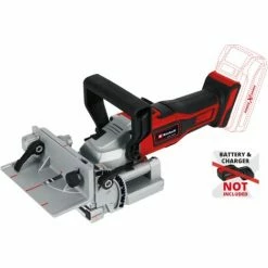 Meilleure vente 👏 Einhell Fraiseuse à Lamelle Sans Fil TE-BJ 18 Li-Solo Power X-Change (18 V, Réglage En Hauteur, 6 Niveaux De Profondeur Réglable) Livré Sans Batterie Et Sans Chargeur ✨