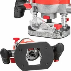 Bon marché 😉 TECTAKE Défonceuse 1200 Watts + Mallette + 12 Fraises - Rouge 👏 -The Défonceuse, lamelleuse et affleureuse look. 7513889 4